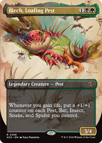 Blech, Loafing Pest (Borderless) [Secrets of Strixhaven] - The Mythic Store | 24h Order Processing