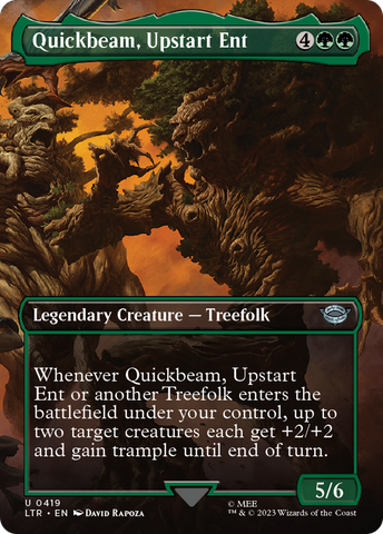 Quickbeam, Upstart Ent (Borderless Alternate Art) [The Lord of the Rings: Tales of Middle-Earth] - The Mythic Store | 24h Order Processing