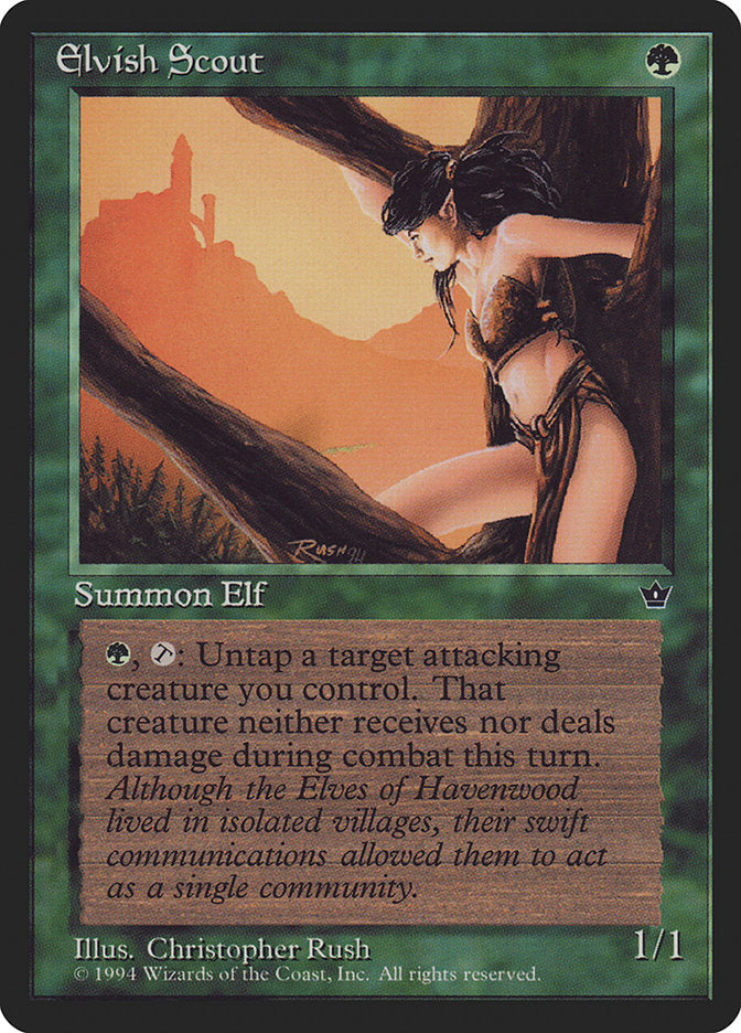 Elvish Scout (Christopher Rush) [Fallen Empires] - The Mythic Store | 24h Order Processing