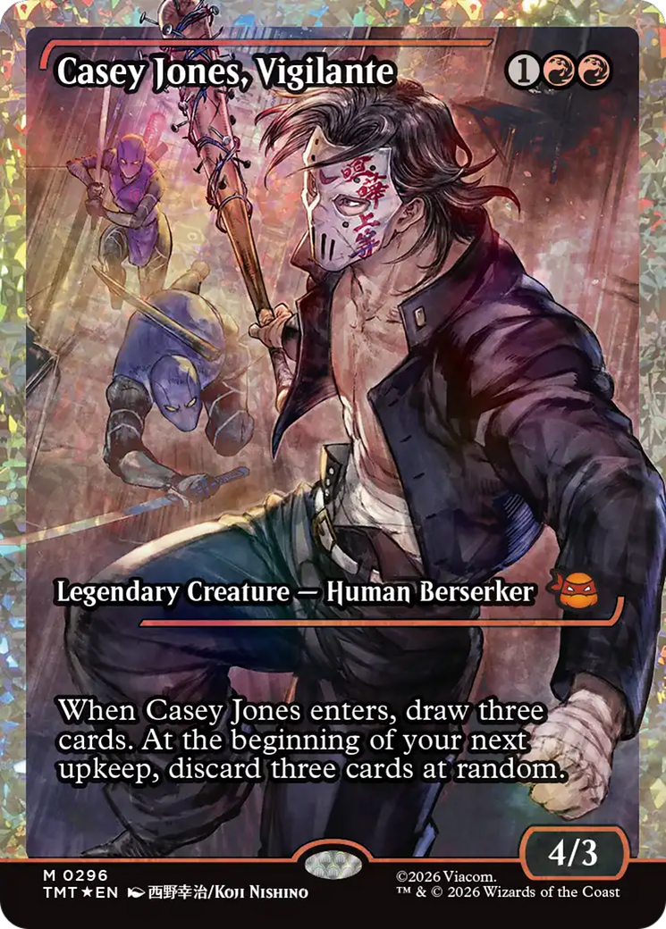 Casey Jones, Vigilante (0296) (Showcase) (Fracture Foil) [Teenage Mutant Ninja Turtles] - The Mythic Store | 24h Order Processing