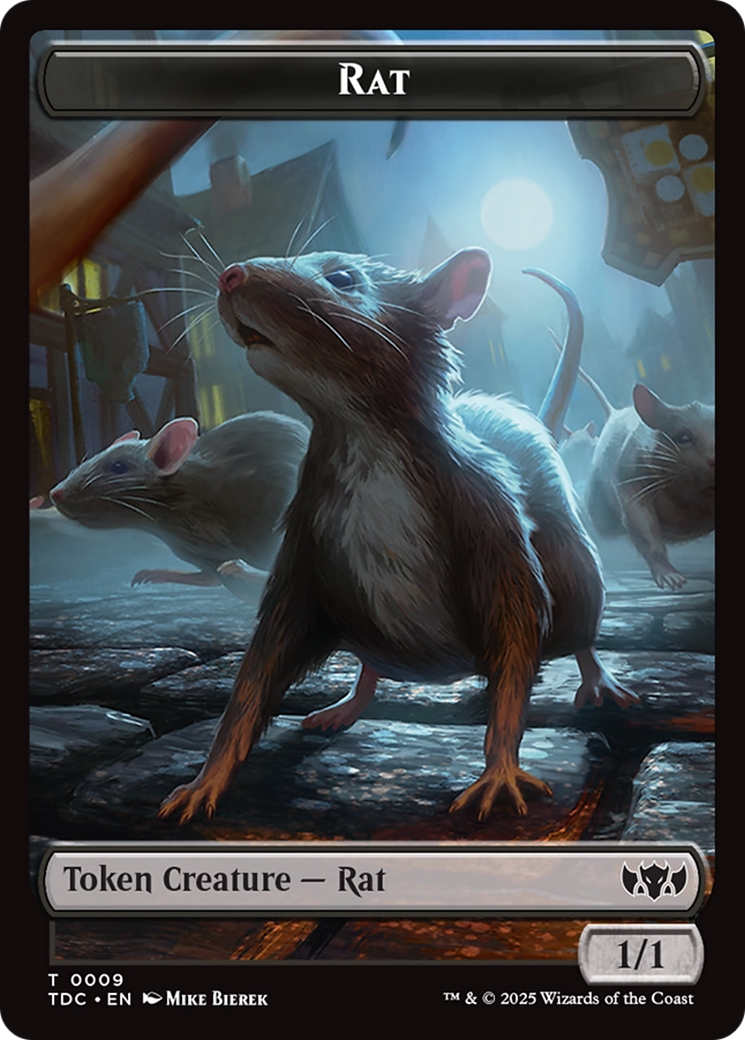 Human // Rat Double-Sided Token [Tarkir: Dragonstorm Commander Tokens] - The Mythic Store | 24h Order Processing