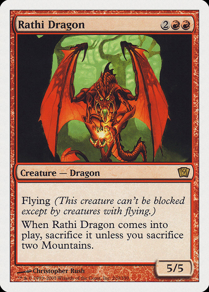 Rathi Dragon (9th Edition) [Oversize Cards] - The Mythic Store | 24h Order Processing