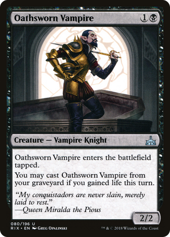 Oathsworn Vampire [Rivals of Ixalan] - The Mythic Store | 24h Order Processing