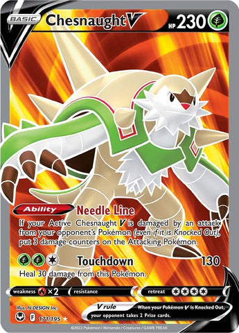 Chesnaught V (171/195) [Sword & Shield: Silver Tempest] - The Mythic Store | 24h Order Processing