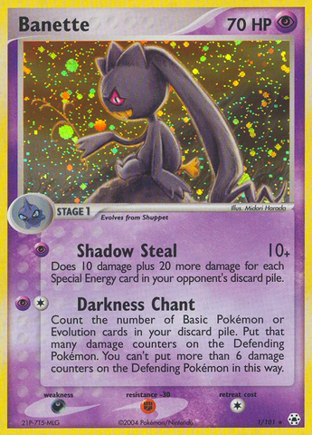 Banette (1/101) [EX: Hidden Legends] - The Mythic Store | 24h Order Processing