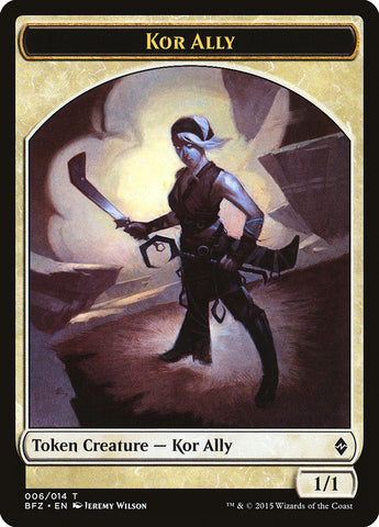 Kor Ally Token [Battle for Zendikar Tokens] - The Mythic Store | 24h Order Processing