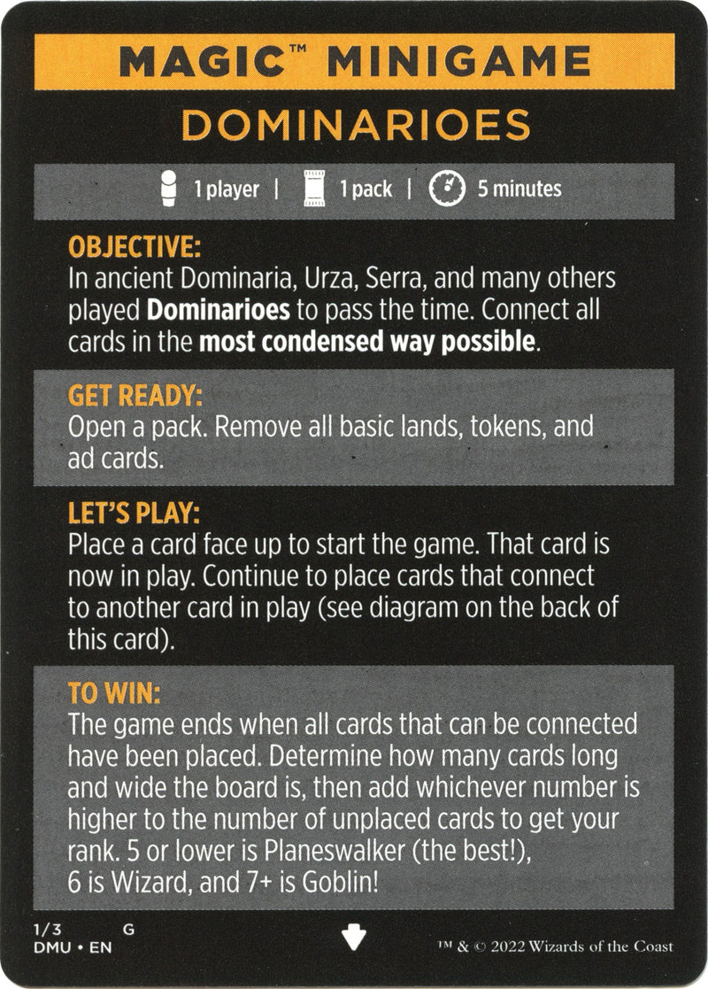 Dominarioes (Magic Minigame) [Dominaria United Minigame] - The Mythic Store | 24h Order Processing