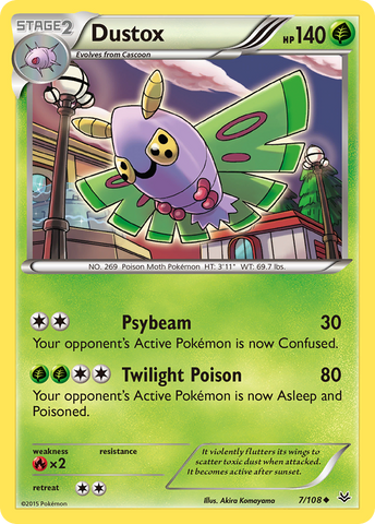 Dustox (7/108) [XY: Roaring Skies] - The Mythic Store | 24h Order Processing