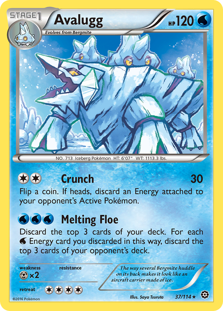 Avalugg (37/114) [XY: Steam Siege] - The Mythic Store | 24h Order Processing