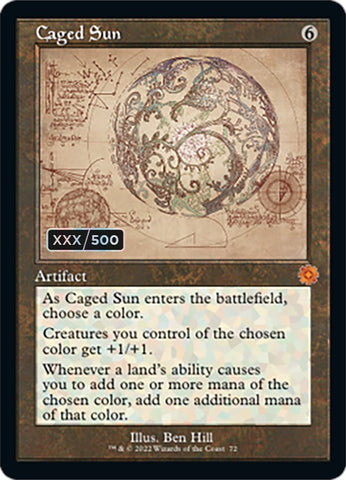 Caged Sun (Retro Schematic) (Serialized) [The Brothers' War Retro Artifacts] - The Mythic Store | 24h Order Processing