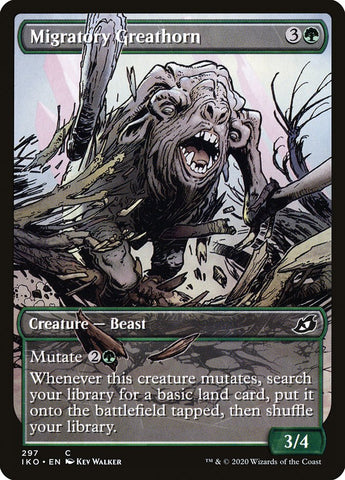 Migratory Greathorn (Showcase) [Ikoria: Lair of Behemoths] - The Mythic Store | 24h Order Processing
