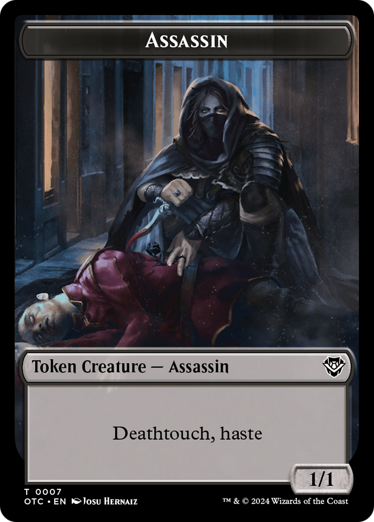Assassin // Food Double-Sided Token [Outlaws of Thunder Junction Commander Tokens] - The Mythic Store | 24h Order Processing