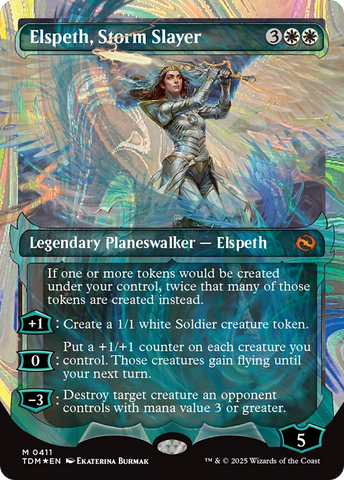 Elspeth, Storm Slayer (Showcase) (Halo Foil) [Tarkir: Dragonstorm] - The Mythic Store | 24h Order Processing