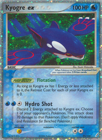 Kyogre ex (95/100) [EX: Crystal Guardians] - The Mythic Store | 24h Order Processing
