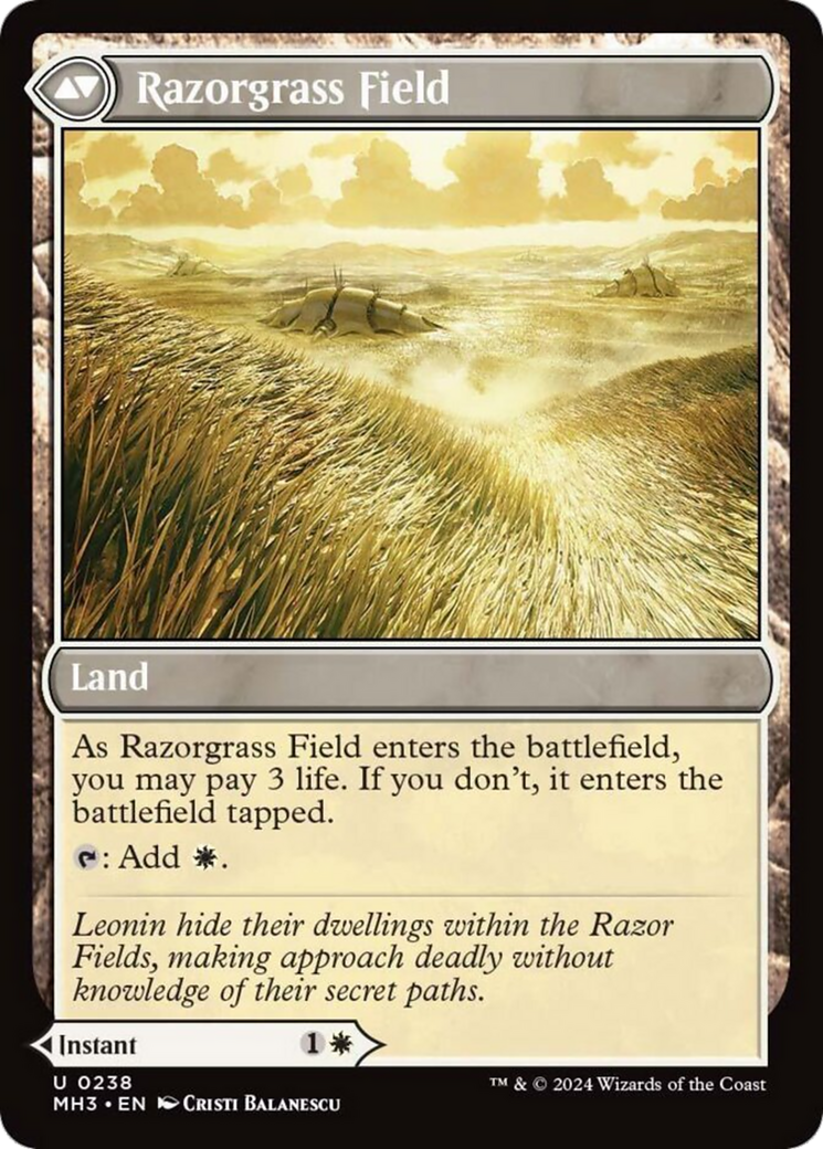 Razorgrass Ambush // Razorgrass Field [Modern Horizons 3] - The Mythic Store | 24h Order Processing