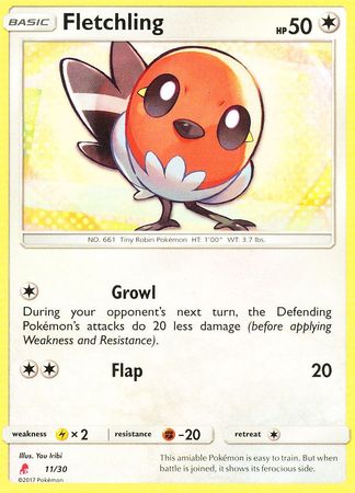 Fletchling (11/30) [Sun & Moon: Trainer Kit - Lycanroc] - The Mythic Store | 24h Order Processing