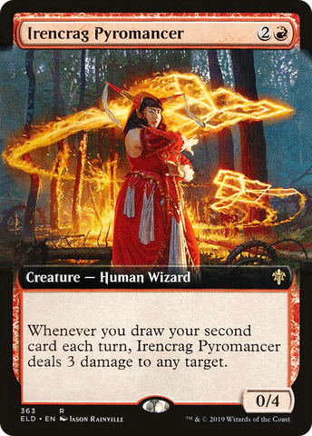 Irencrag Pyromancer (Extended Art) [Throne of Eldraine] - The Mythic Store | 24h Order Processing