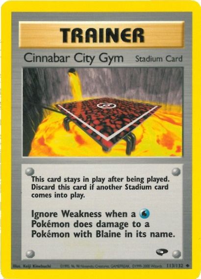 Cinnabar City Gym (113/132) [Gym Challenge Unlimited] - The Mythic Store | 24h Order Processing