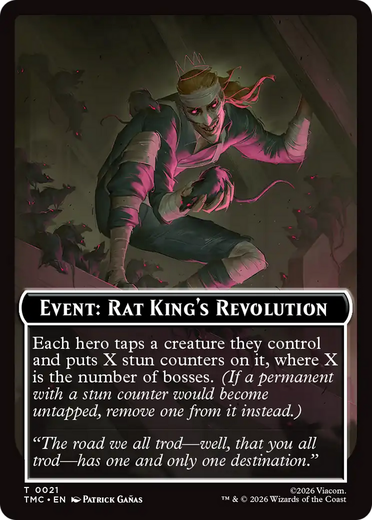 Event: Rat King's Revolution [Teenage Mutant Ninja Turtles Commander Tokens] - The Mythic Store | 24h Order Processing