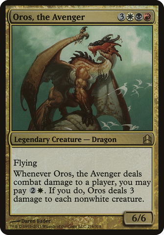 Oros, the Avenger (Oversized) [Commander 2011 Oversized] - The Mythic Store | 24h Order Processing