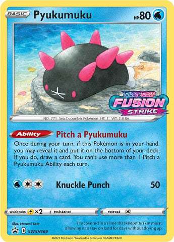 Pyukumuku (SWSH169) (Prerelease Promo) [Sword & Shield: Black Star Promos] - The Mythic Store | 24h Order Processing