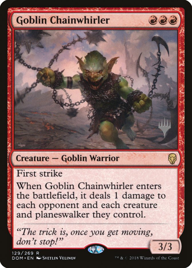 Goblin Chainwhirler (Promo Pack) [Dominaria Promos] - The Mythic Store | 24h Order Processing