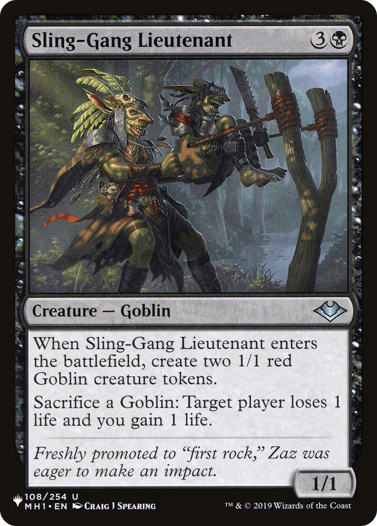 Sling-Gang Lieutenant [The List] - The Mythic Store | 24h Order Processing
