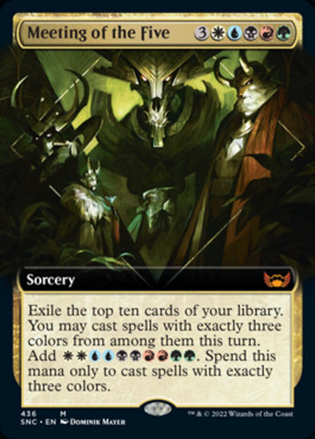 Meeting of the Five (Extended Art) [Streets of New Capenna] - The Mythic Store | 24h Order Processing