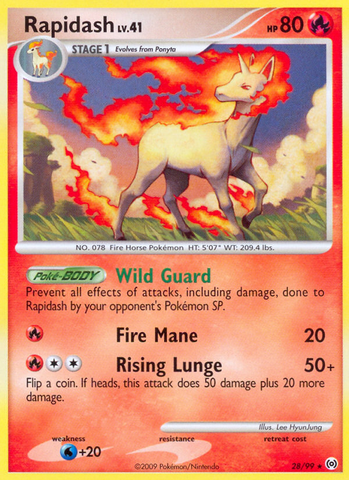 Rapidash (28/99) [Platinum: Arceus] - The Mythic Store | 24h Order Processing