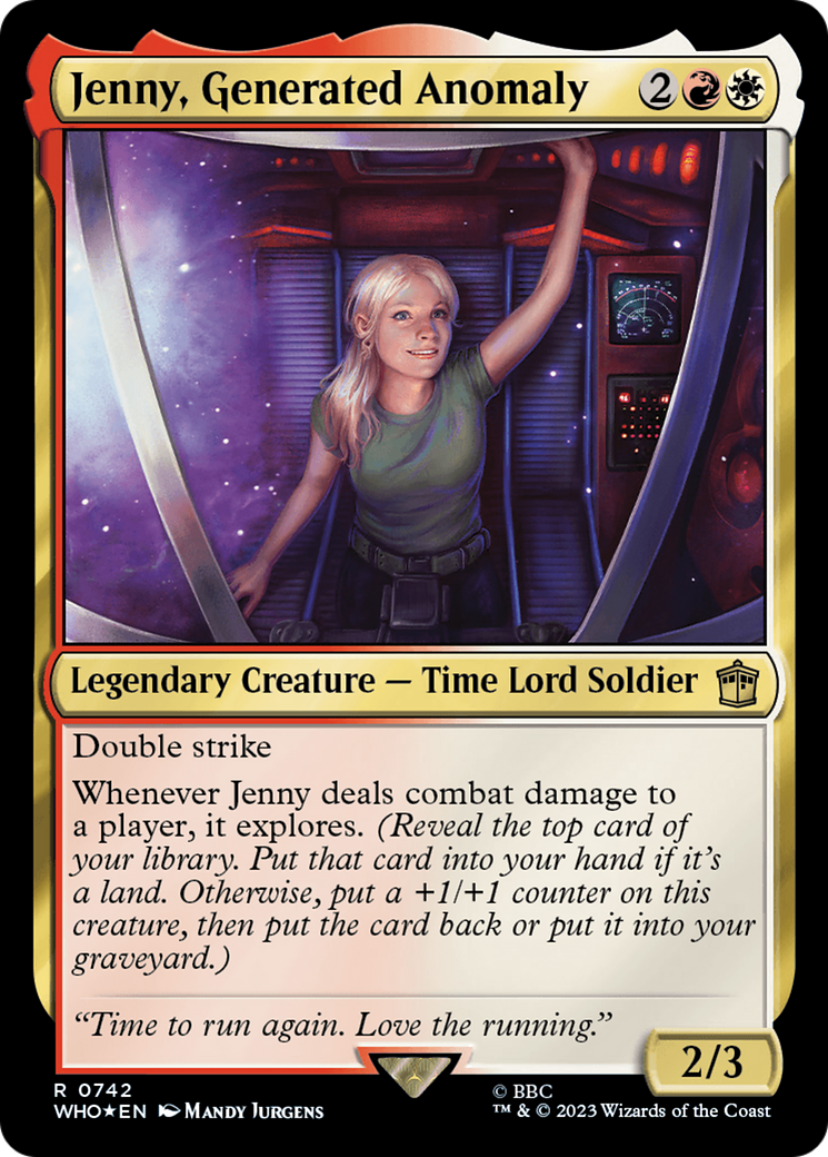 Jenny, Generated Anomaly (Surge Foil) [Doctor Who] - The Mythic Store | 24h Order Processing