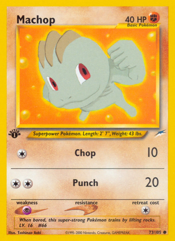 Machop (73/105) [Neo Destiny 1st Edition] - The Mythic Store | 24h Order Processing