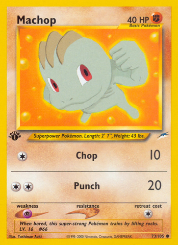 Machop (73/105) [Neo Destiny 1st Edition] - The Mythic Store | 24h Order Processing