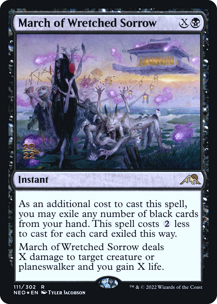 March of Wretched Sorrow [Kamigawa: Neon Dynasty Prerelease Promos] - The Mythic Store | 24h Order Processing