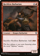 Reckless Barbarian [The List] - The Mythic Store | 24h Order Processing
