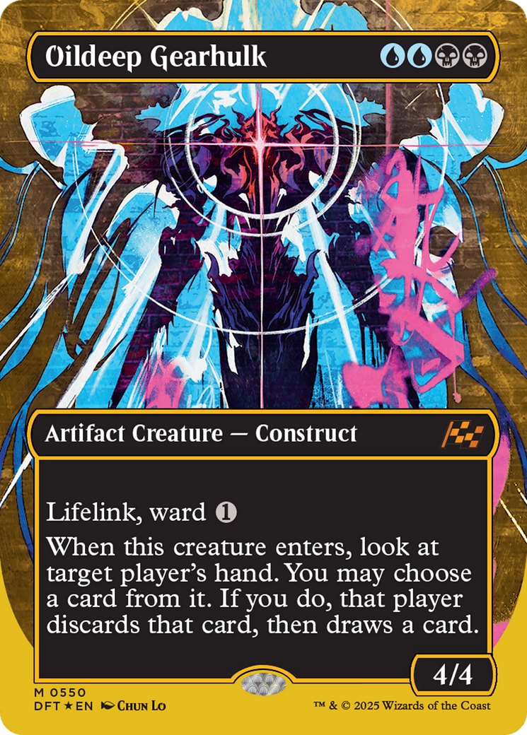 Oildeep Gearhulk (Borderless) (First-Place Foil) [Aetherdrift] - The Mythic Store | 24h Order Processing