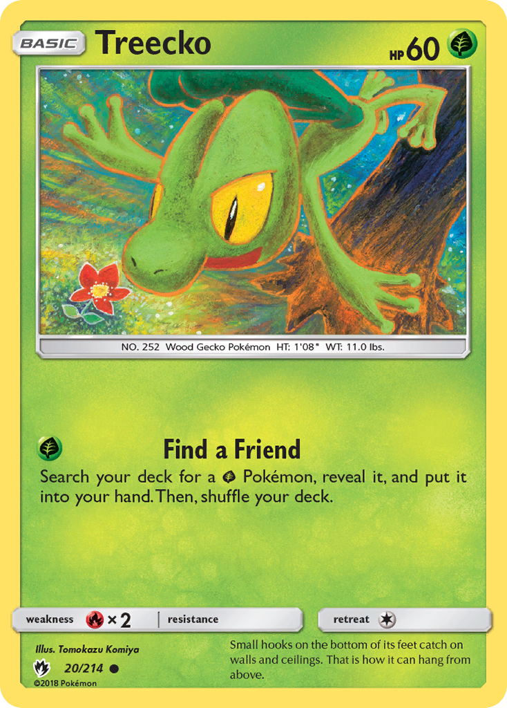 Treecko (20/214) [Sun & Moon: Lost Thunder] - The Mythic Store | 24h Order Processing