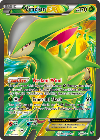 Virizion EX (96/101) [Black & White: Plasma Blast] - The Mythic Store | 24h Order Processing