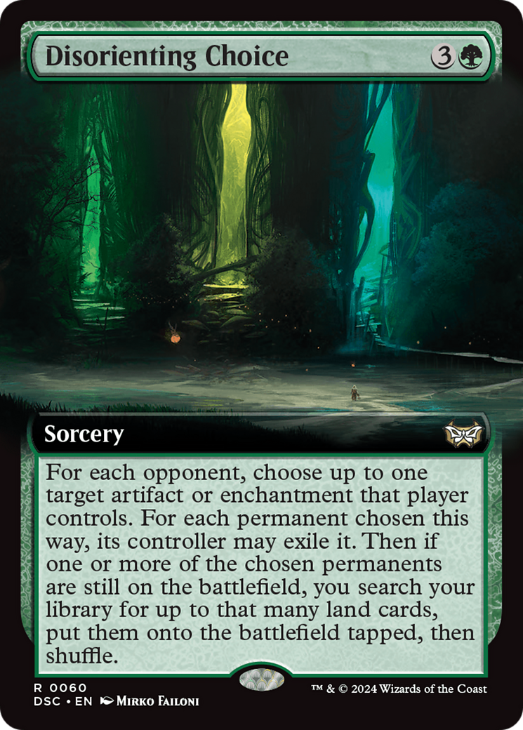 Disorienting Choice (Extended Art) [Duskmourn: House of Horror Commander] - The Mythic Store | 24h Order Processing