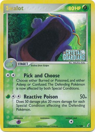 Swalot (11/100) (Stamped) [EX: Crystal Guardians] - The Mythic Store | 24h Order Processing