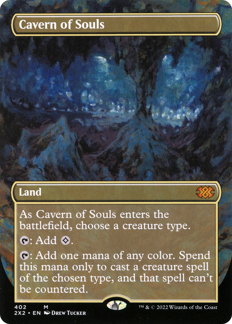 Cavern of Souls (Borderless Alternate Art) [Double Masters 2022] - The Mythic Store | 24h Order Processing