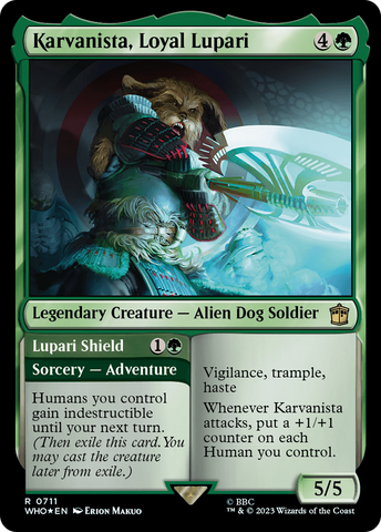 Karvanista, Loyal Lupari // Lupari Shield (Surge Foil) [Doctor Who] - The Mythic Store | 24h Order Processing