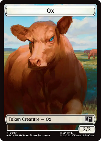 Ox (007) // Construct (014) Double-Sided Token [Marvel Super Heroes Commander Tokens] - The Mythic Store | 24h Order Processing