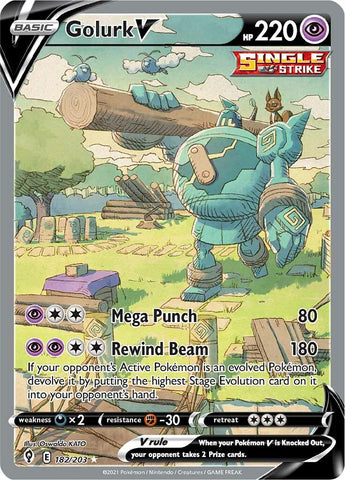 Golurk V (182/203) [Sword & Shield: Evolving Skies] - The Mythic Store | 24h Order Processing