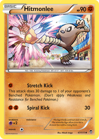 Hitmonlee (47/111) [XY: Furious Fists] - The Mythic Store | 24h Order Processing