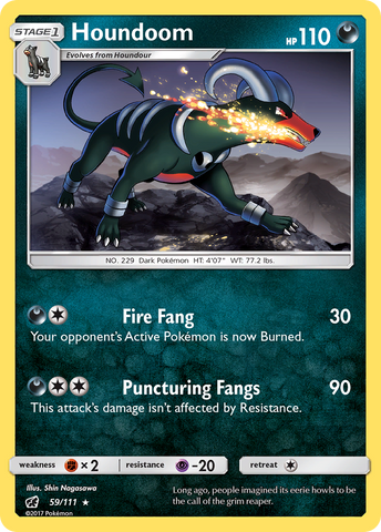 Houndoom (59/111) [Sun & Moon: Crimson Invasion] - The Mythic Store | 24h Order Processing