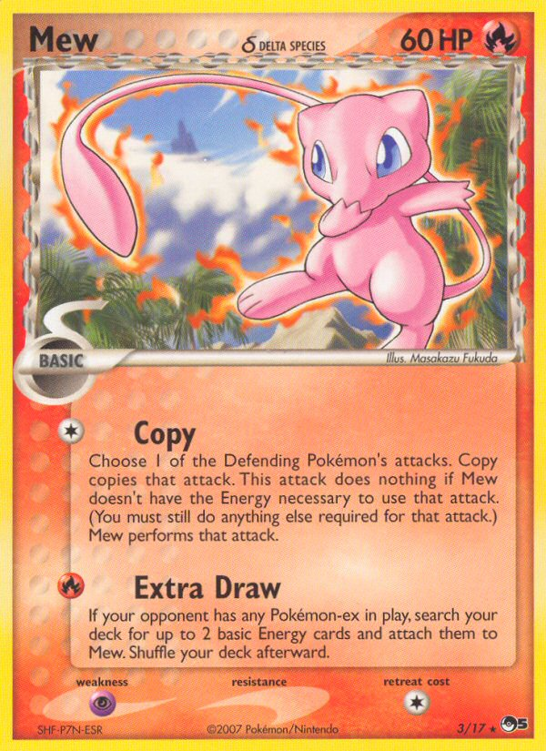 Mew (3/17) (Delta Species) [POP Series 5] - The Mythic Store | 24h Order Processing