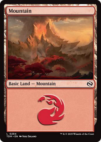 Mountain (0284) [Tarkir: Dragonstorm] - The Mythic Store | 24h Order Processing