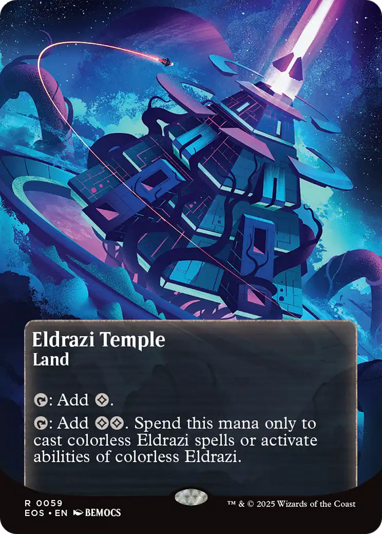 Eldrazi Temple (0059) (Borderless) [Edge of Eternities: Stellar Sights] - The Mythic Store | 24h Order Processing