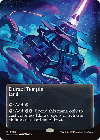 Eldrazi Temple (0059) (Borderless) [Edge of Eternities: Stellar Sights] - The Mythic Store | 24h Order Processing