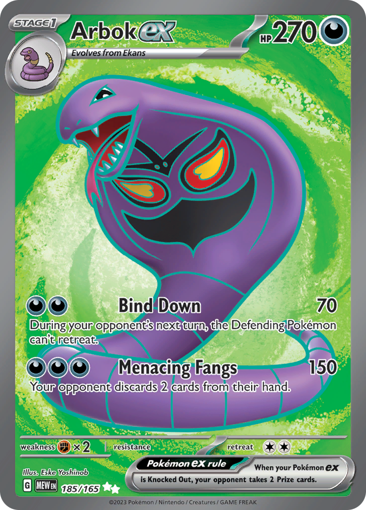 Arbok ex (185/165) [Scarlet & Violet 151] - The Mythic Store | 24h Order Processing